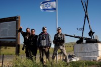 The Israel trip crew by the Golam Heights